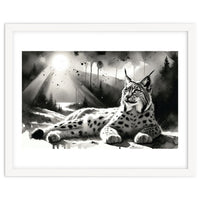 Lynx Resting In Sunlight