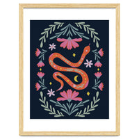 Cute Floral Snake