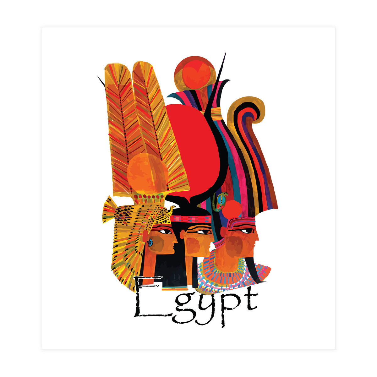 Egypt, Three Ladies (Print Only)