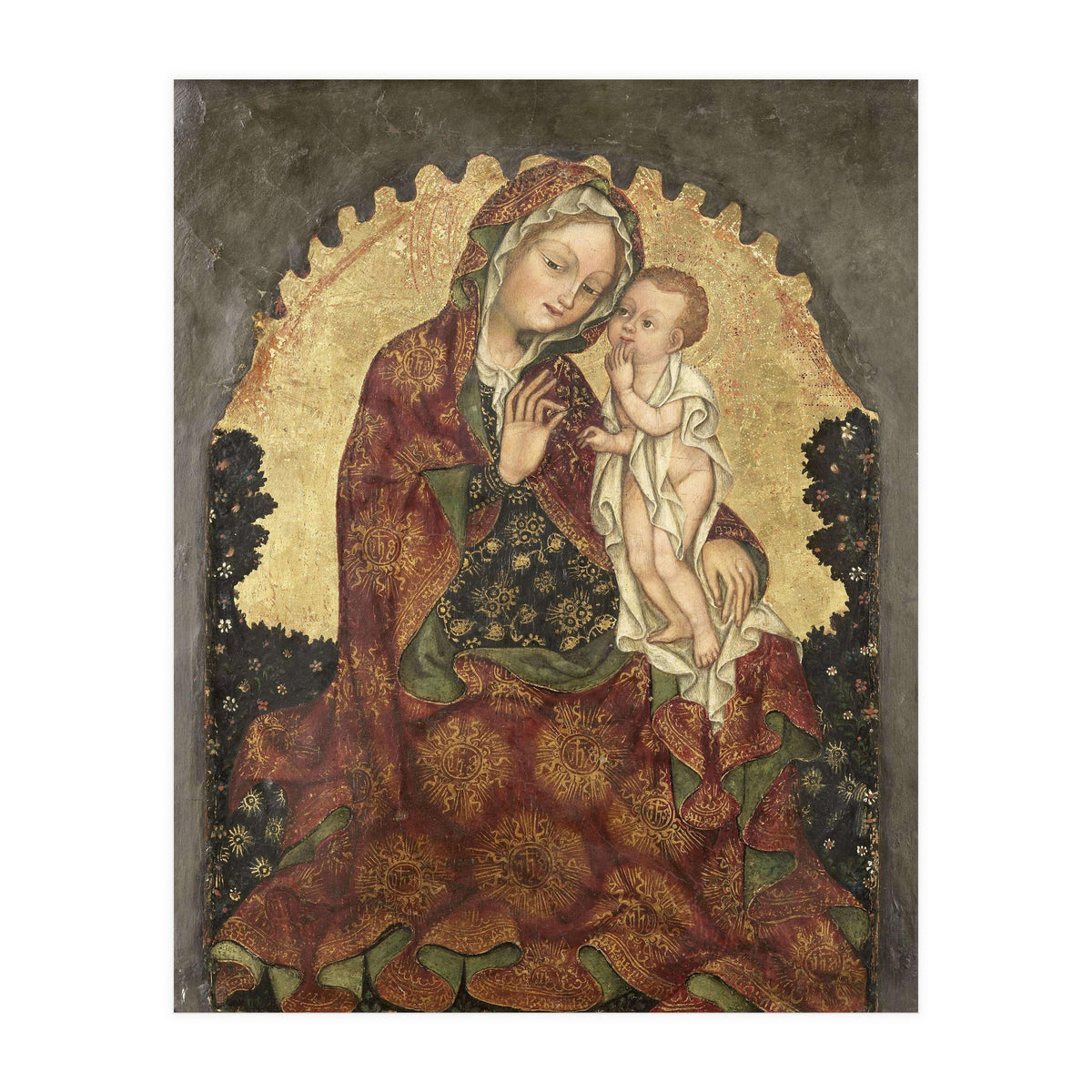 Madonna of Humility. Dating: 1429 - 1439. Measurements: h 53 cm × w 42 cm; d 13.5 cm. (Print Only)
