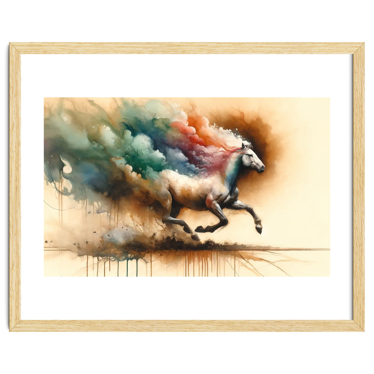 Galloping Horse Color Burst