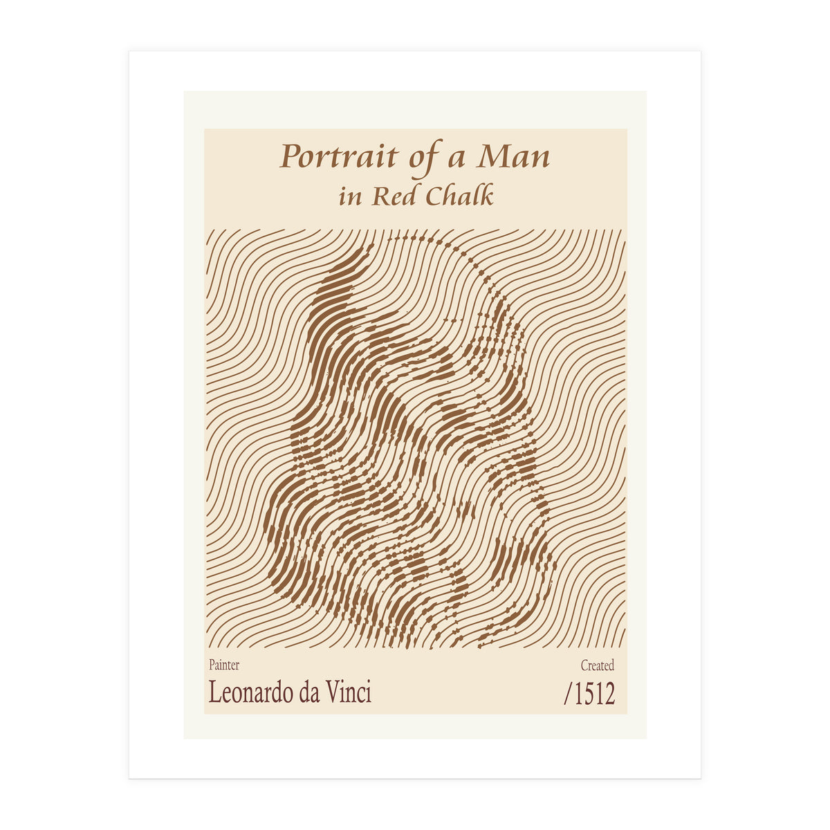 Portrait Of A Man In Red Chalk (self Portrait) – Leonardo Da Vinci (1512) (Print Only)