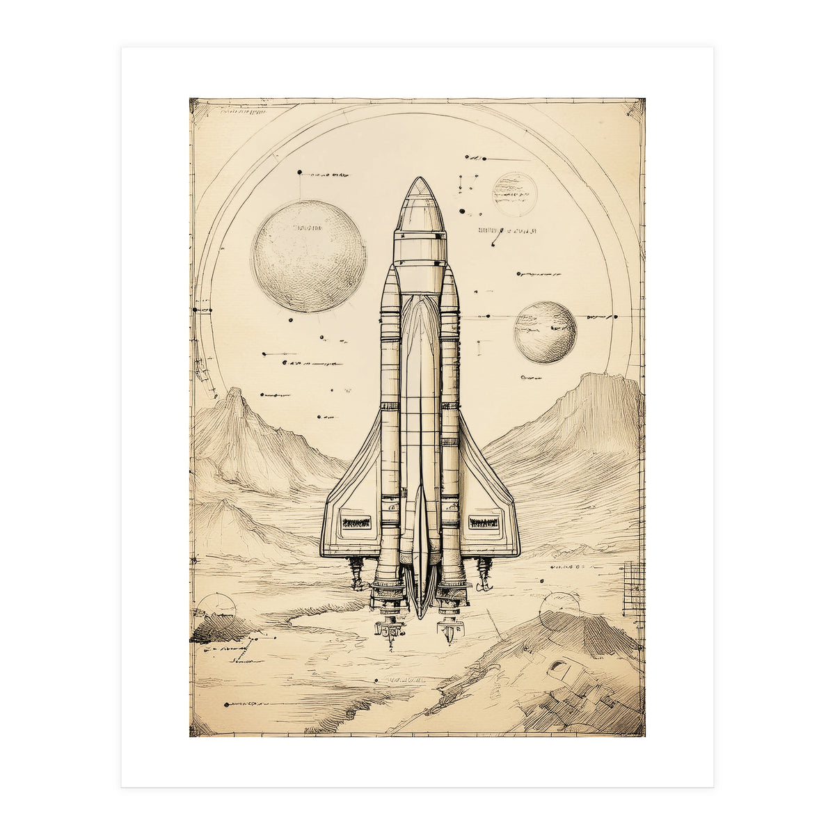 Back To The Moon 015 (Print Only)