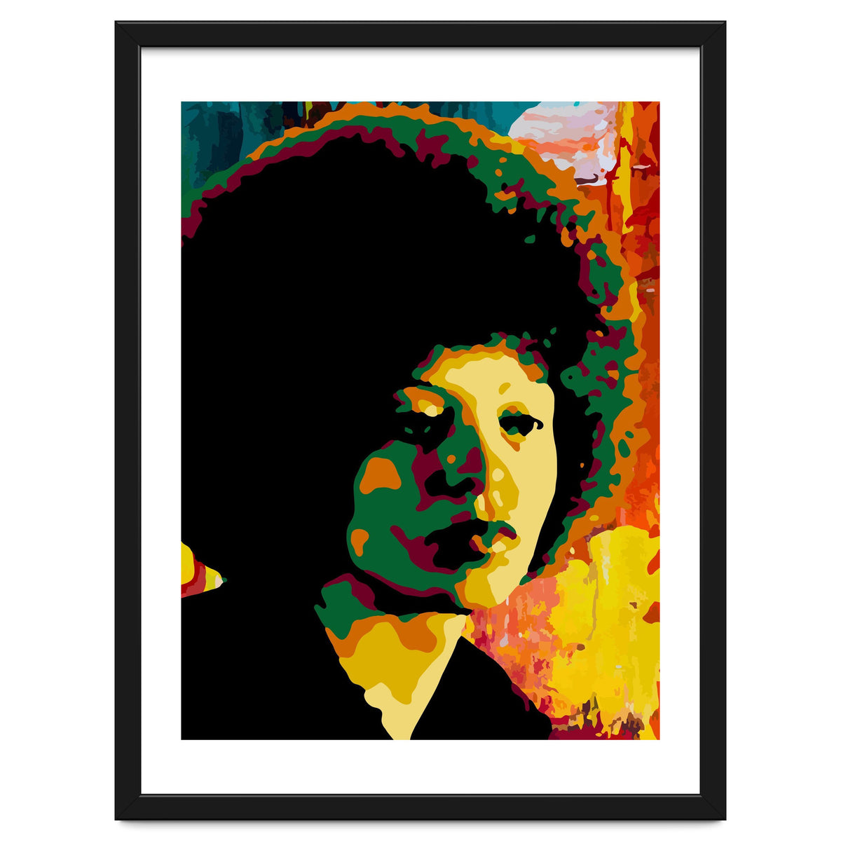 Angela Davis Colorful abstract Art 2