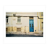 Lisbon Blue door on the street (Print Only) thumbnail
