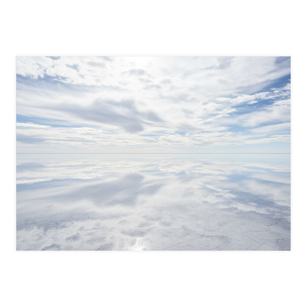 Infinite Horizon: Mirror Reflections on the Salt Flats (Print Only)