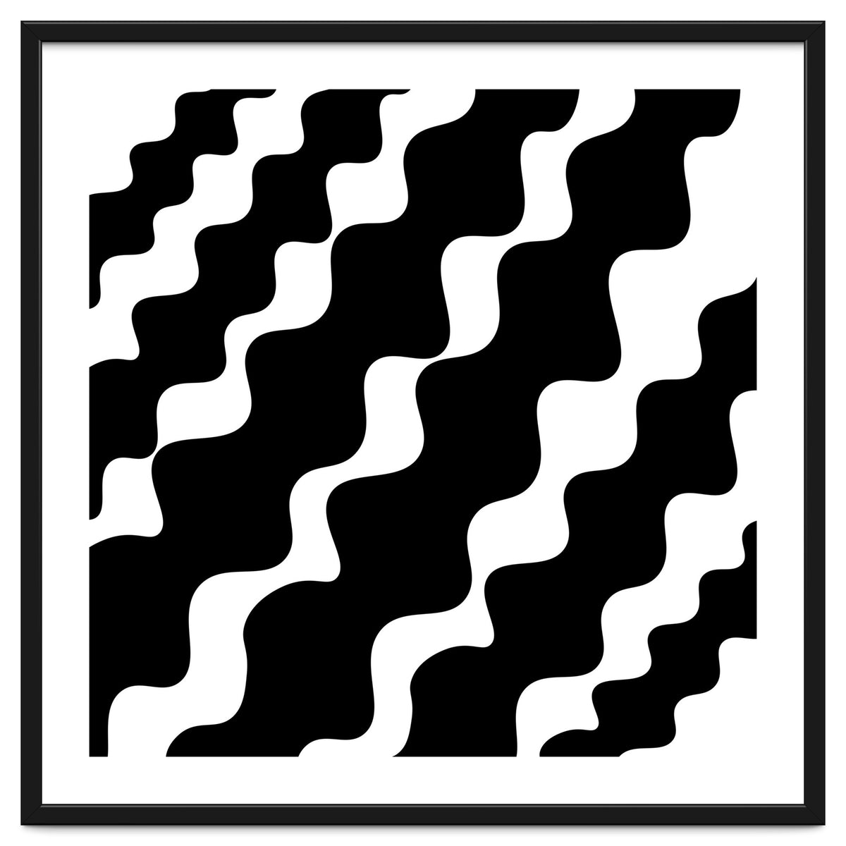 Black Wavy Pattern