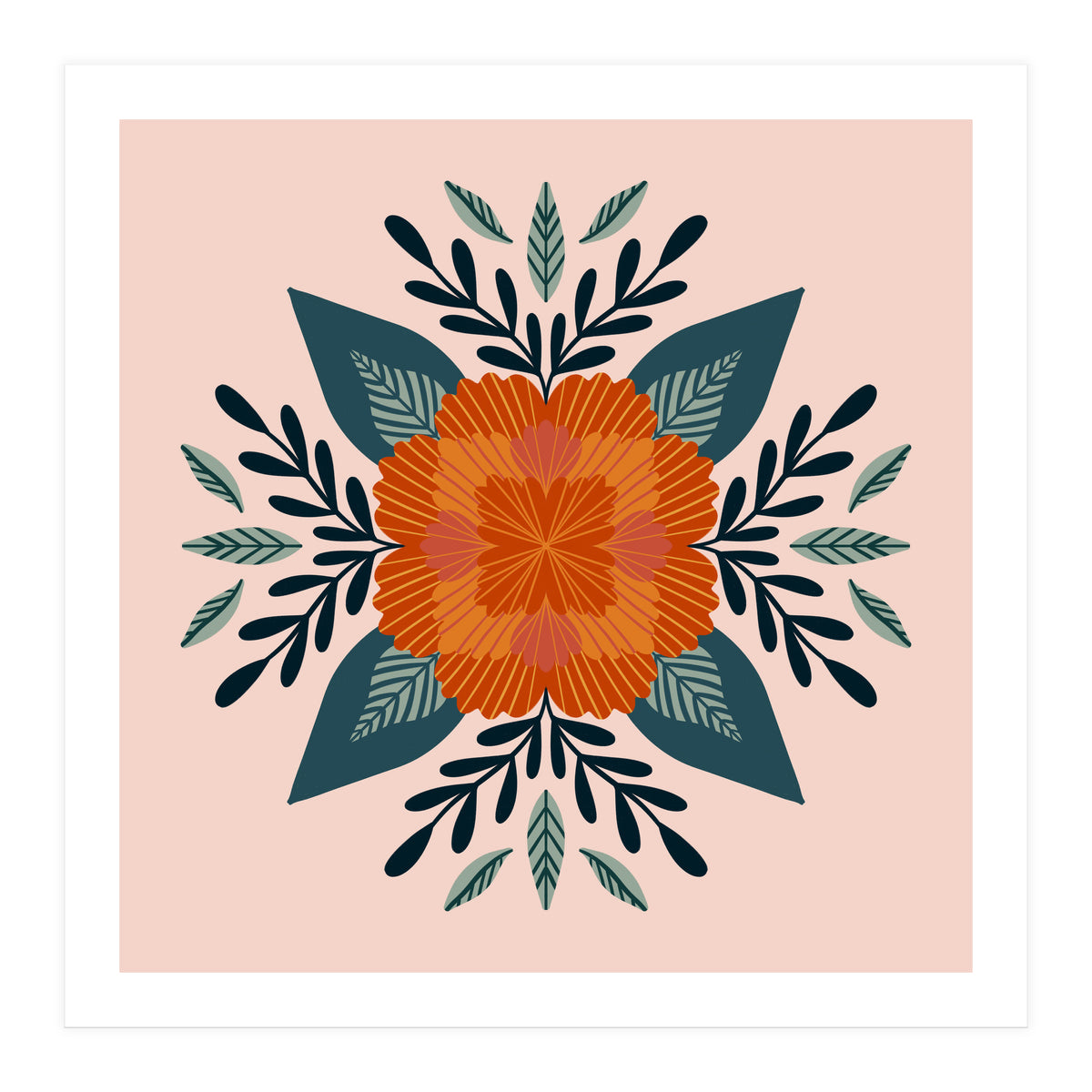 Orange Flower (Print Only)