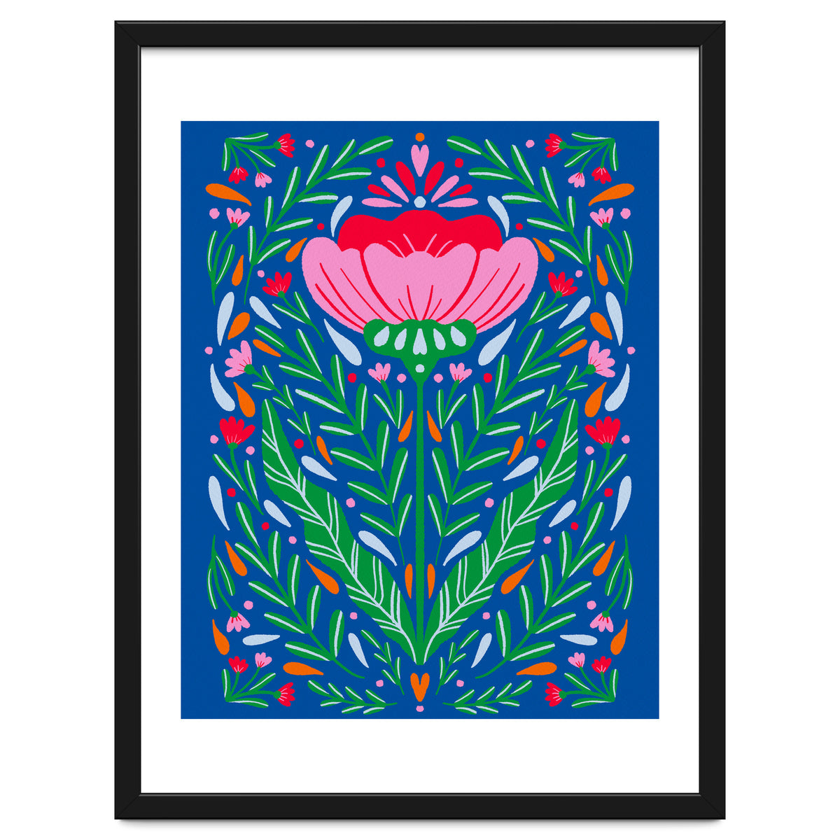 Bold Symmetrical Floral