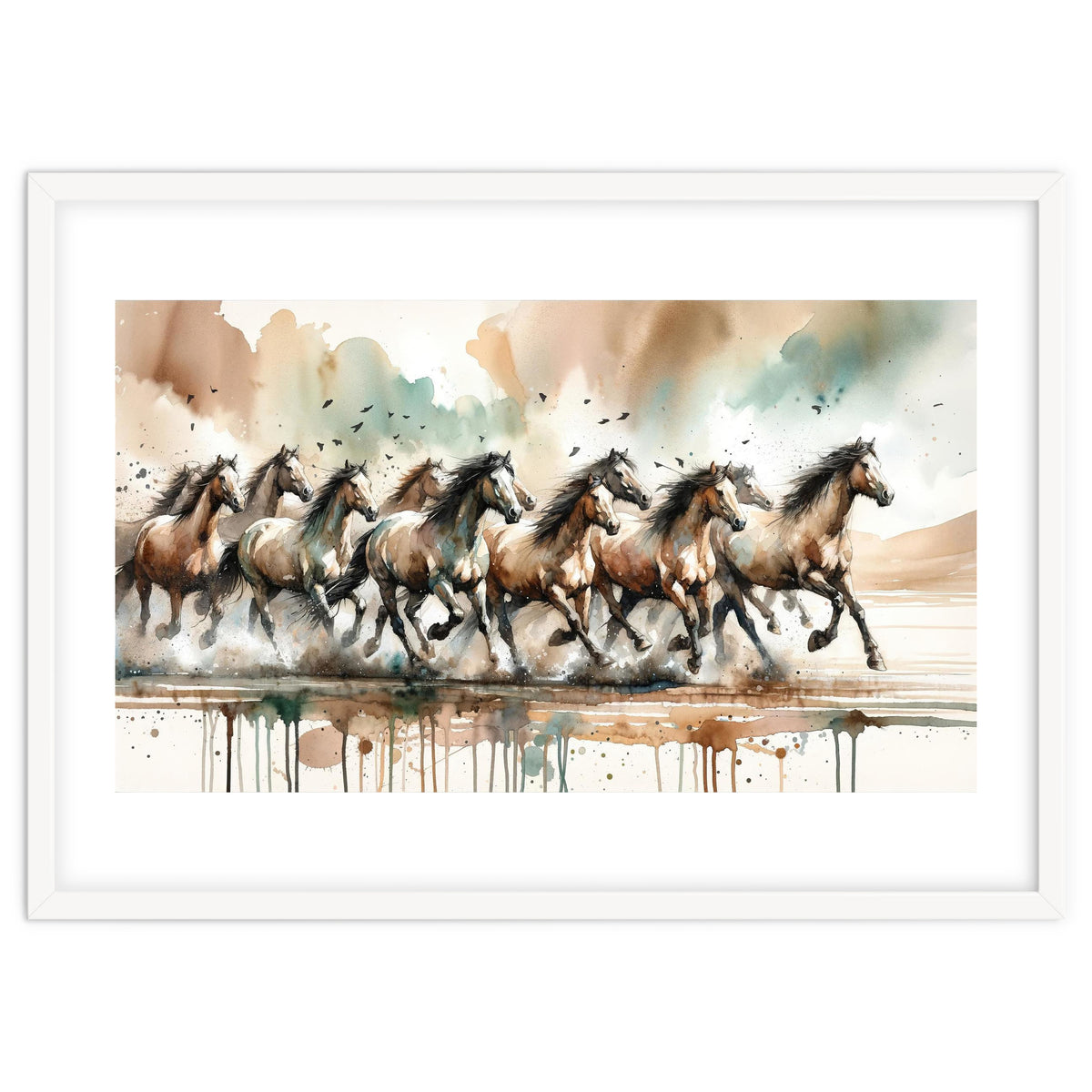 Running Horses Panorama