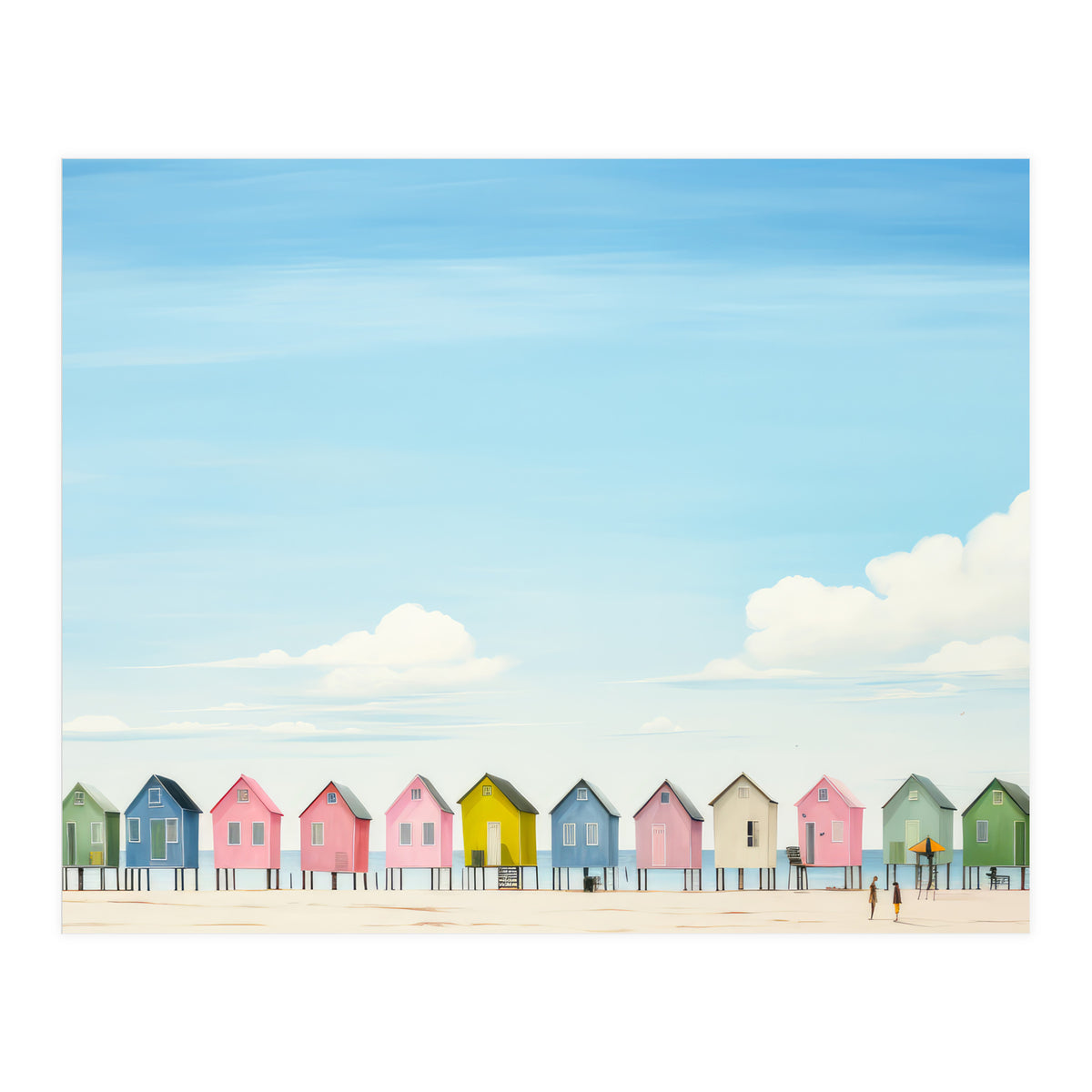 Beach cottages (Print Only)