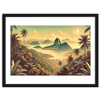 Vintage Brazil, Rio De Janeiro Tropics Poster