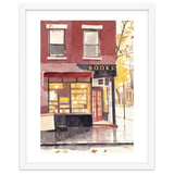 Cozy Bookshop, Autumn Book Shop Street Art, LibraryBook Store thumbnail