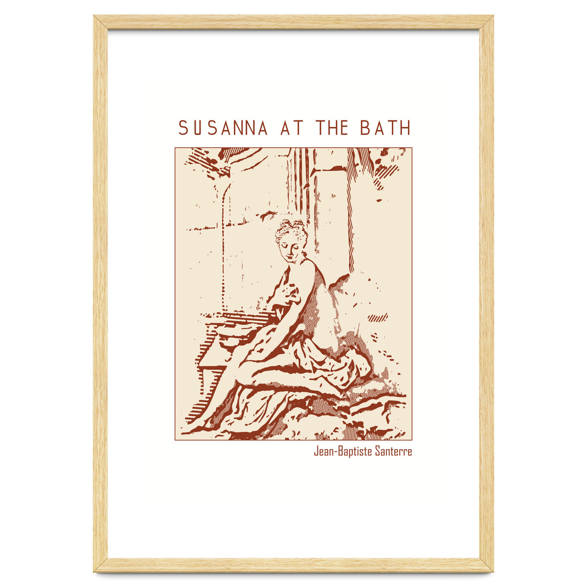 Susanna At The Bath – Jean Baptiste Santerre