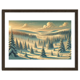 Vintage Finland, Lapland Winter Forest Poster thumbnail