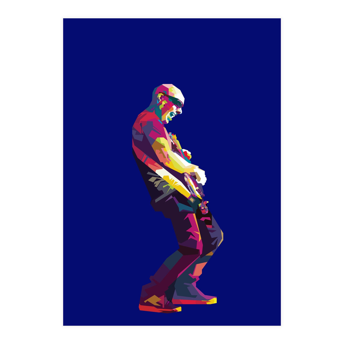 Joe Satriani Rock Guiatist Pop Art WPAP (Print Only)