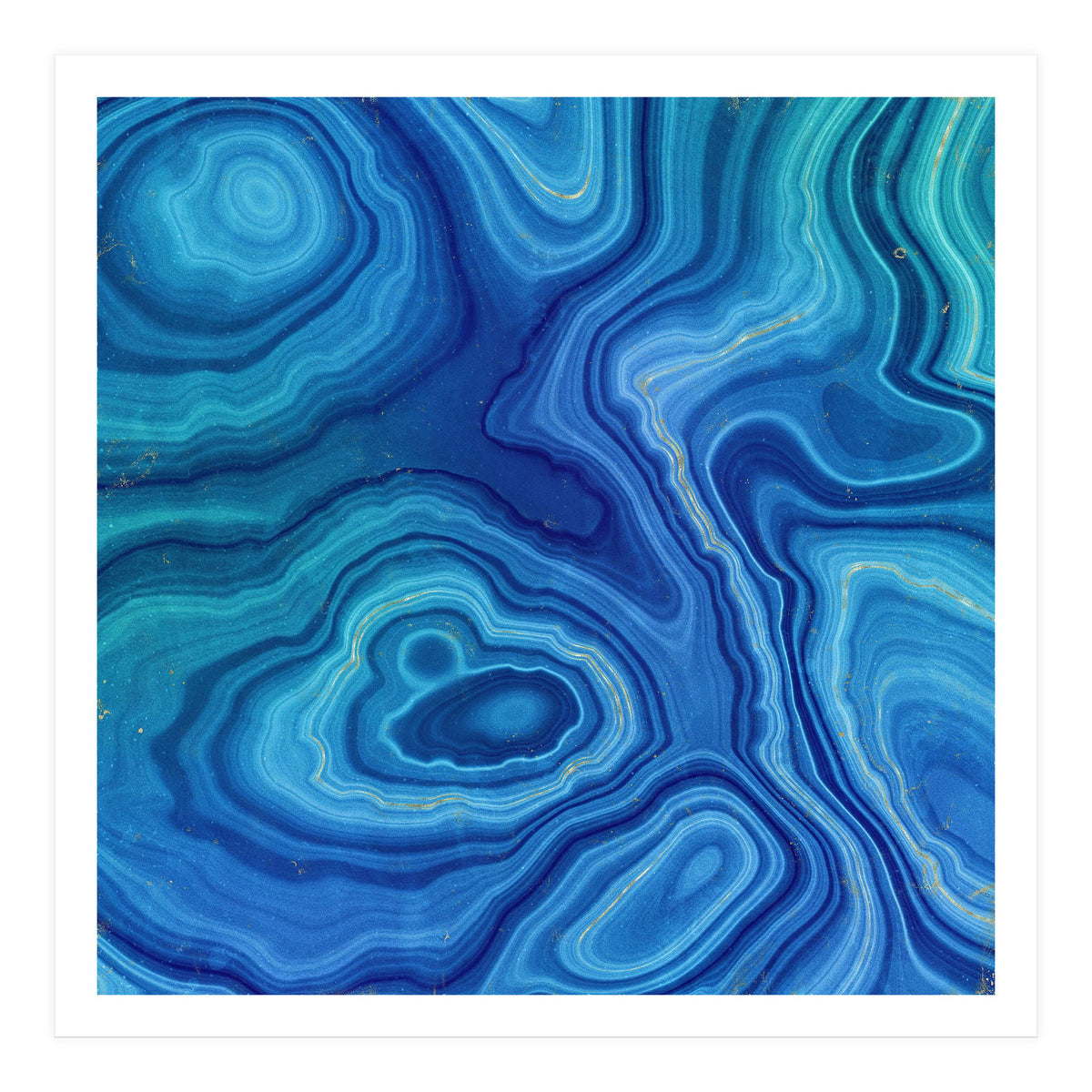 Blue Agate Texture 08 (Print Only)