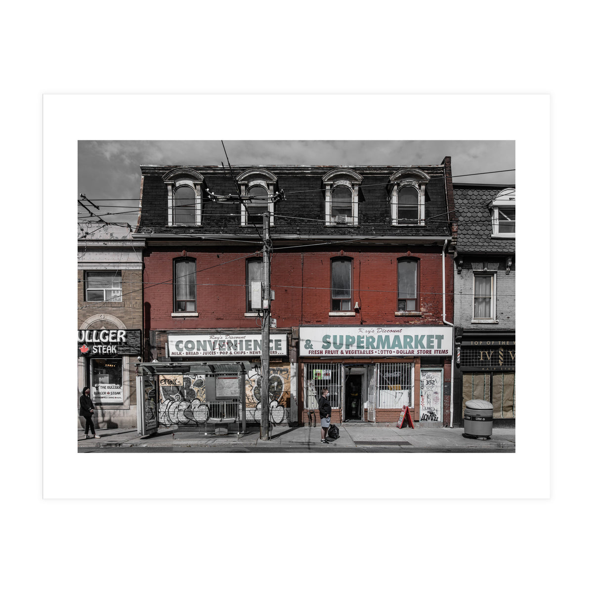 Nos 350 - 352 Queen St E 1 Color Version (Print Only)