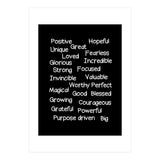 Positive affirmations (Print Only) thumbnail