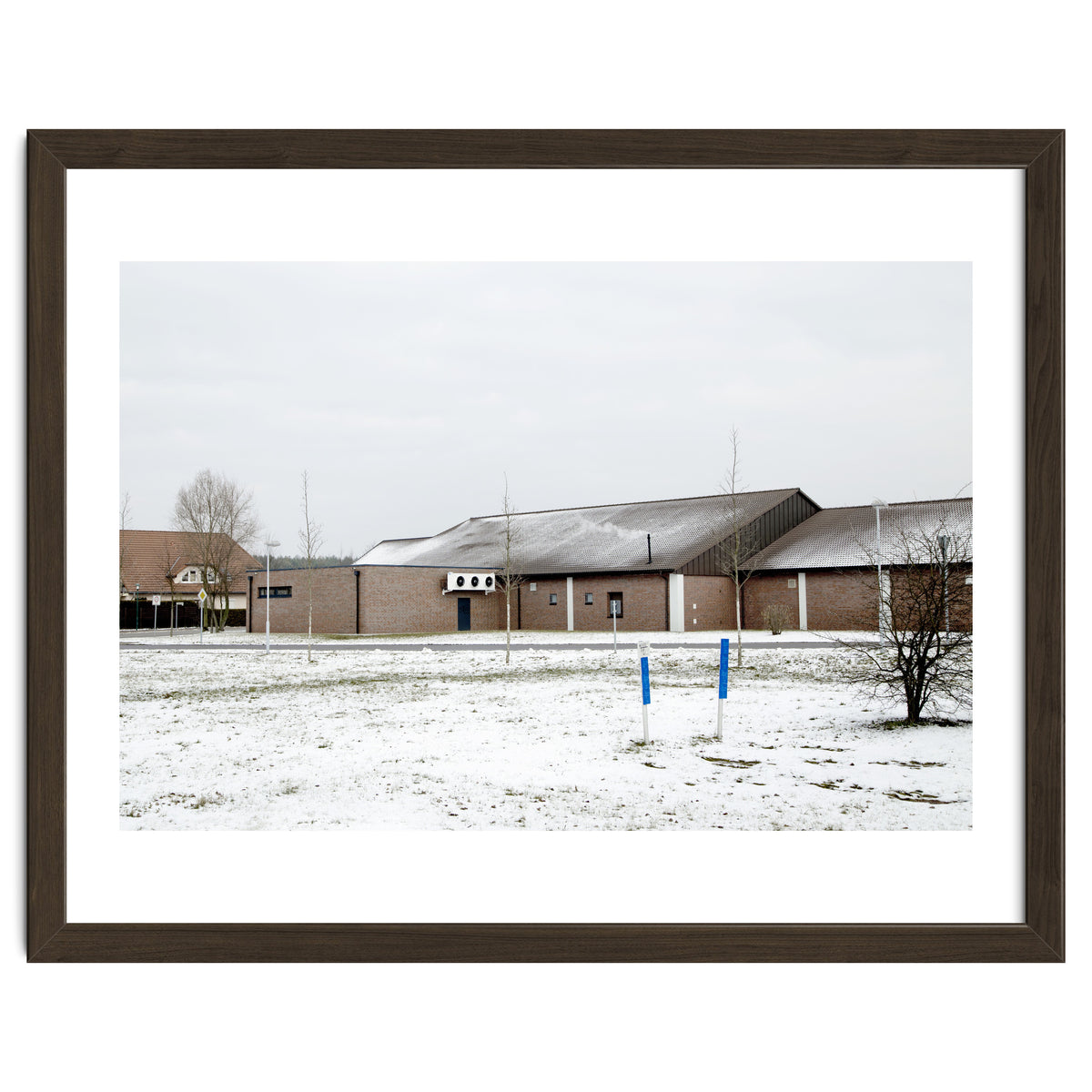 Snow covered  supermarket