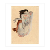 Crouching Nude in Shoes and Black Stockings, Back View. (Print Only) thumbnail