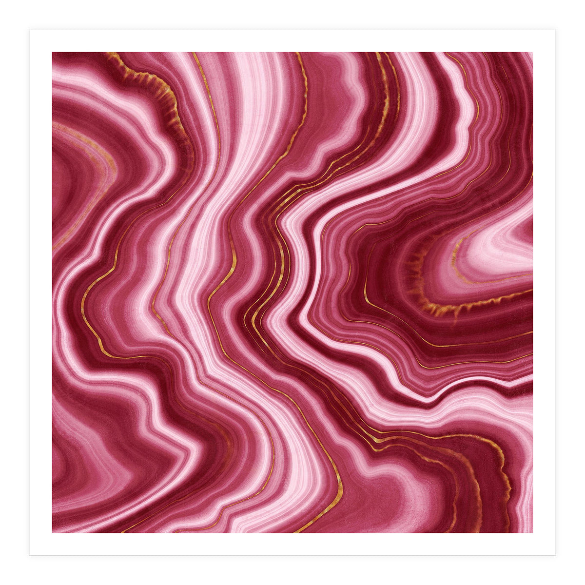 Red Agate Texture 04  (Print Only)