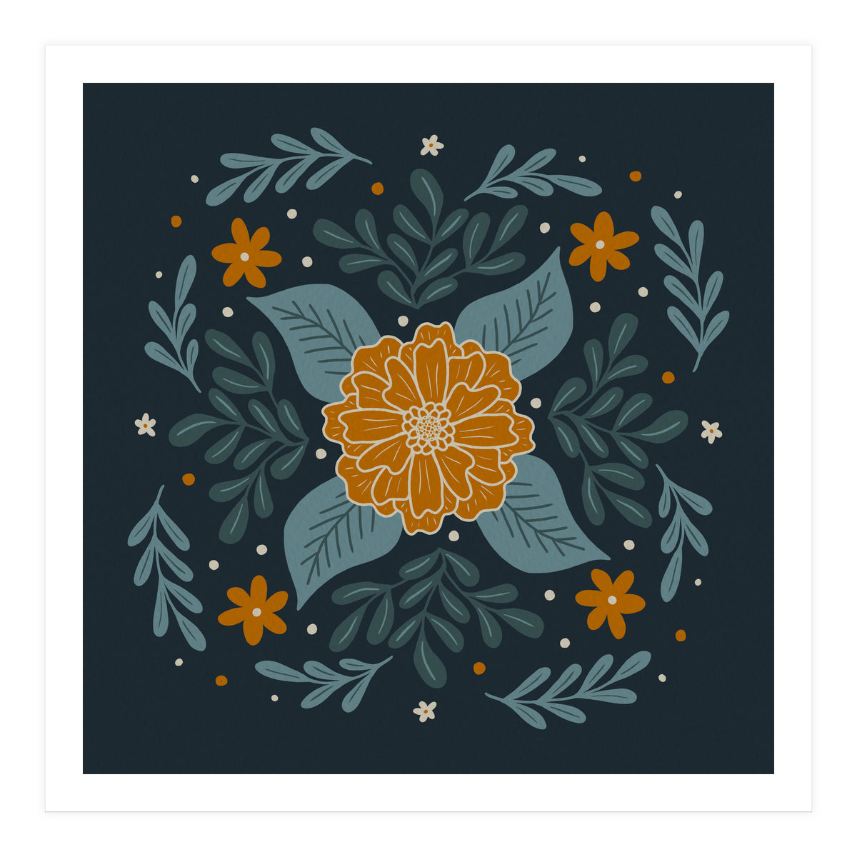 Circular Flowers 3 (Print Only)