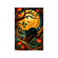 Black Cat Retro Contemporer (Print Only)