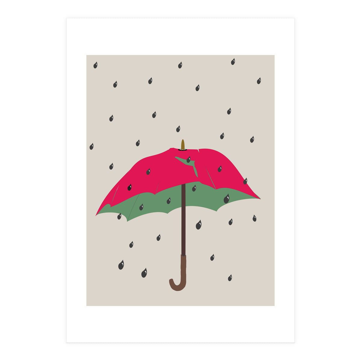 Watermelon Umbrella (Print Only)