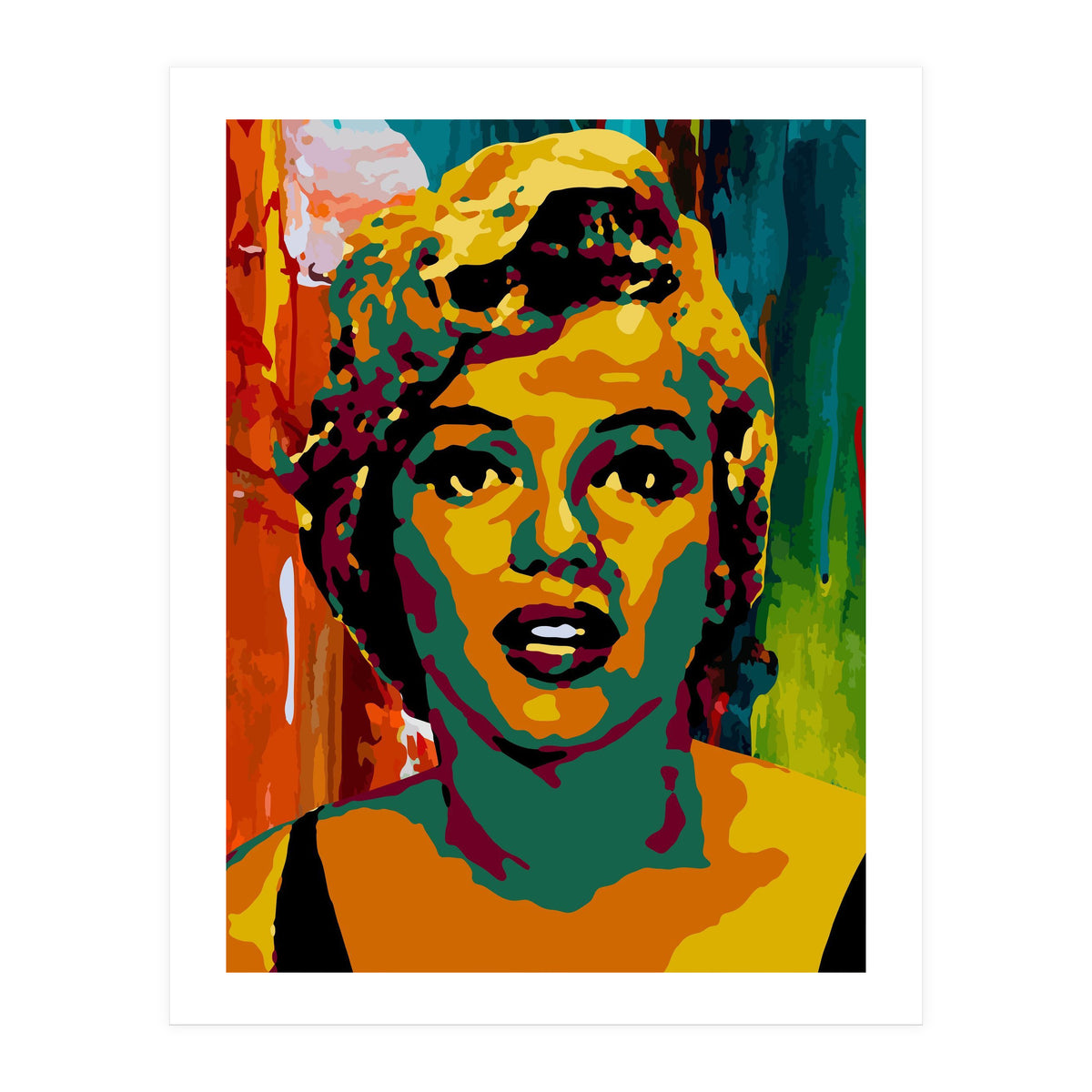 Marilyn Monroe Colorful abstract 3 (Print Only)