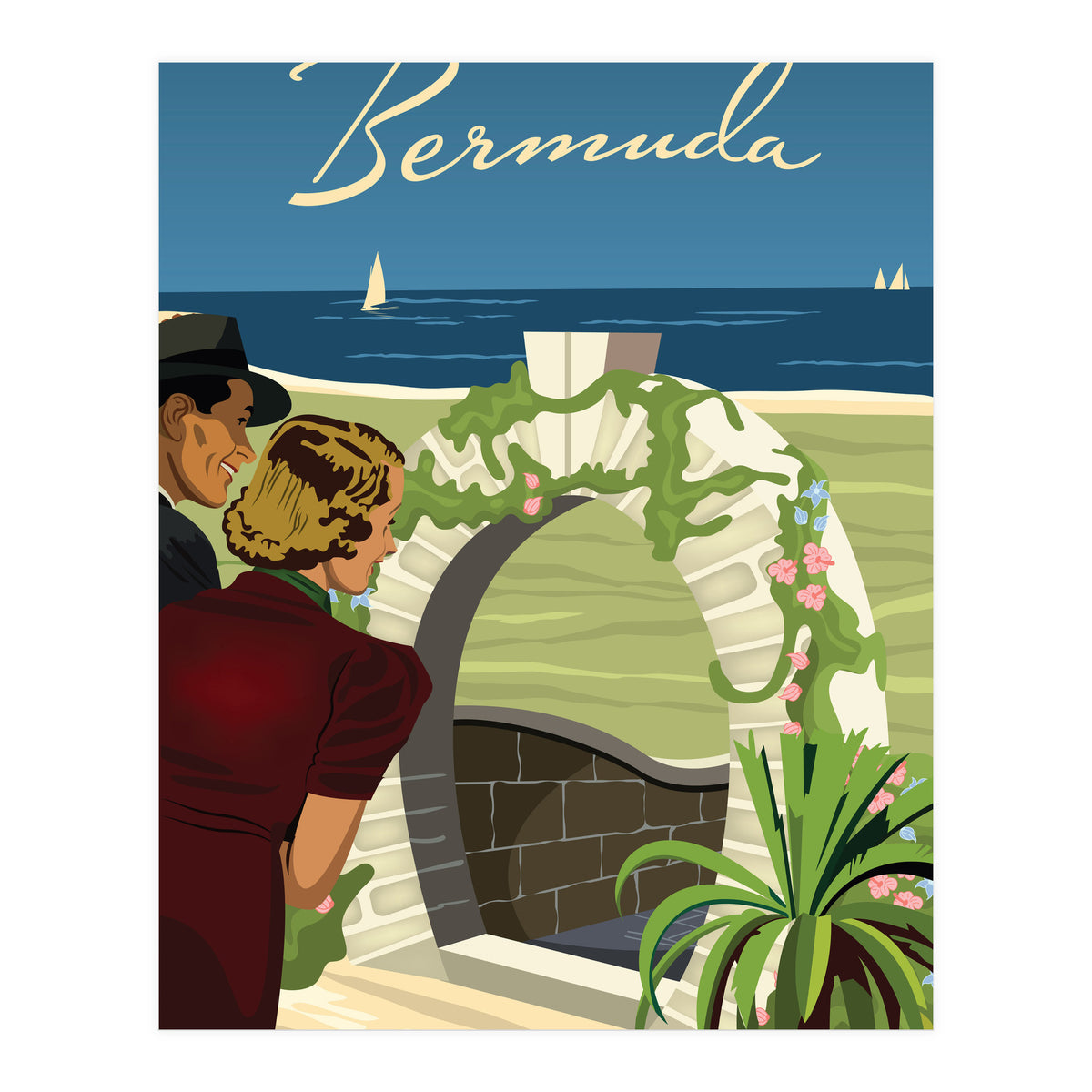 Bermuda, Moongate Arch (Print Only)