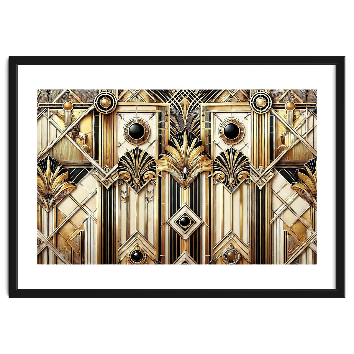 Art Deco Gold Geometric Pattern