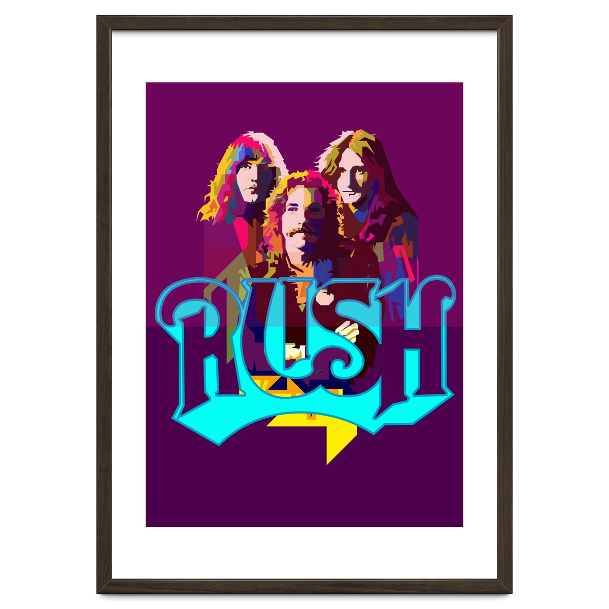 Rush Classic Rock Pop Art WPAP