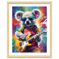 Koala Playing Guitar, Rock Graffiti