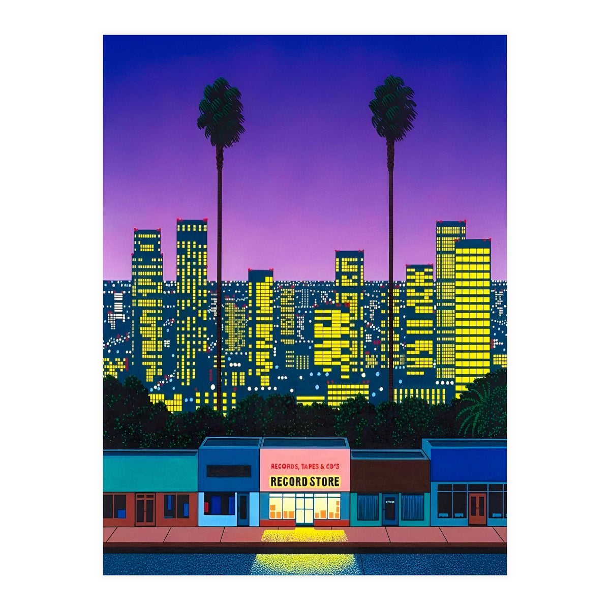 Hiroshi Nagai - City Pop At Night (Print Only)