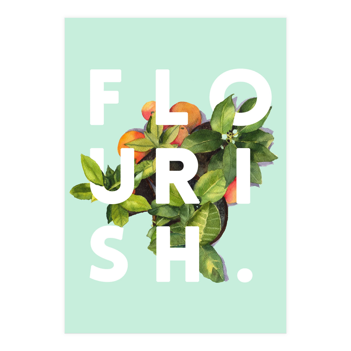 Flourish #society6 #buyart #typography #artprint (Print Only)