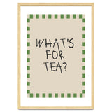 What’s For Tea, Cute Kitchen Quote Print, Playful Wall Art for Dining Spaces thumbnail