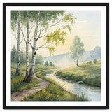 Birch Grove Serenity: A Meadow Wildflower Path thumbnail