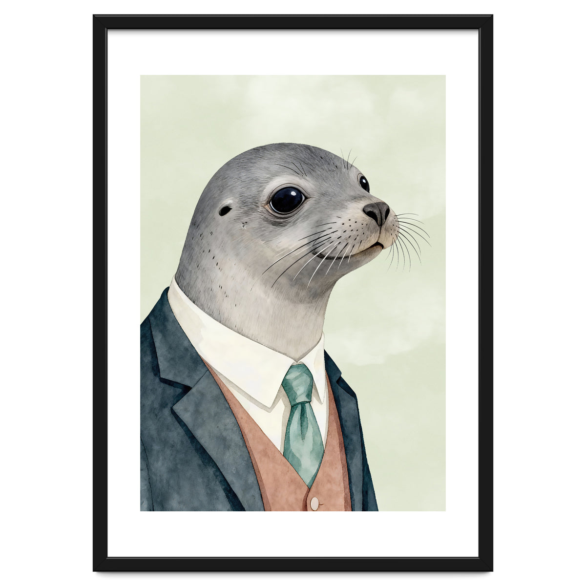 Seal Animal In A Suit