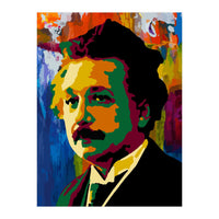 Albert Einstein Colorful Abstract (Print Only)