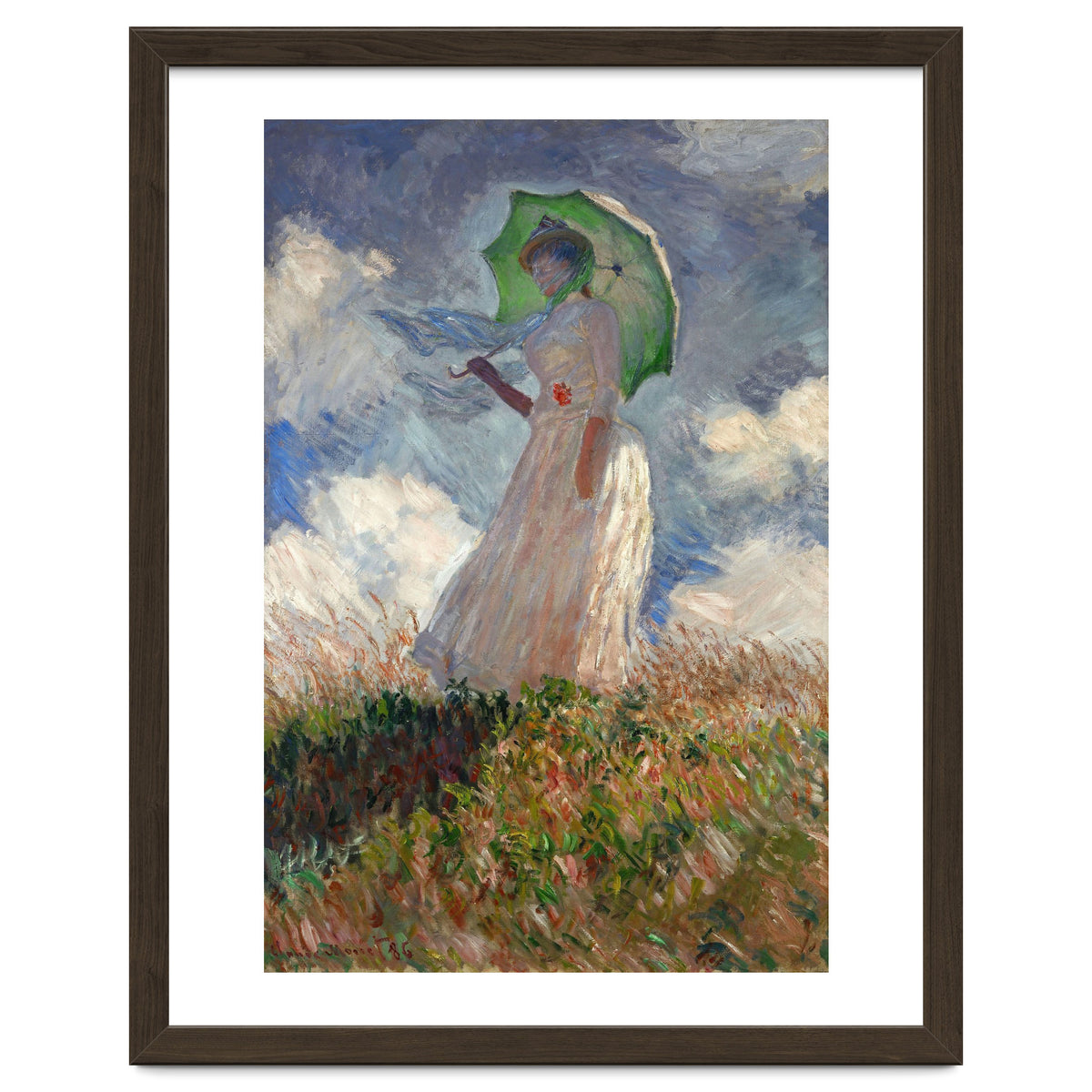 Claude Monet / 'The Woman with a Parasol', 1886, Oil on canvas, 131 × 88 cm. SUZANNE HOSCHEDE.