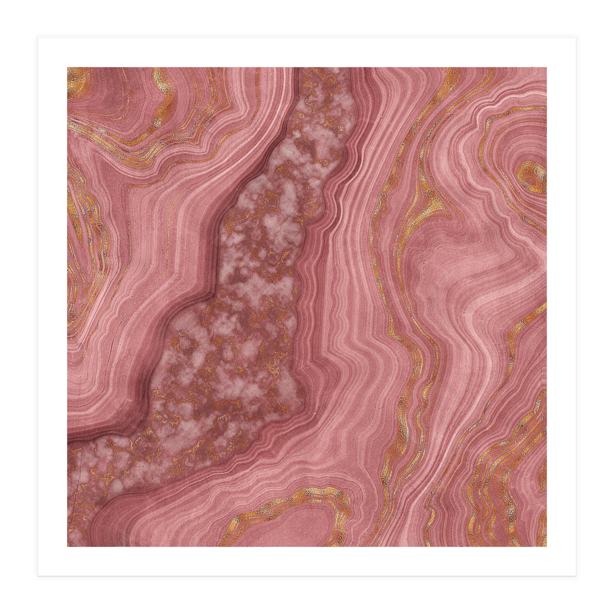 Pink Agate Texture 03 (Print Only)