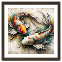 Watercolor Koi Fish Pair