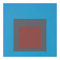 JOSEF ALBERS - HOMAGE TO THE SQUARE, BLUE, DARK RED  (Print Only)