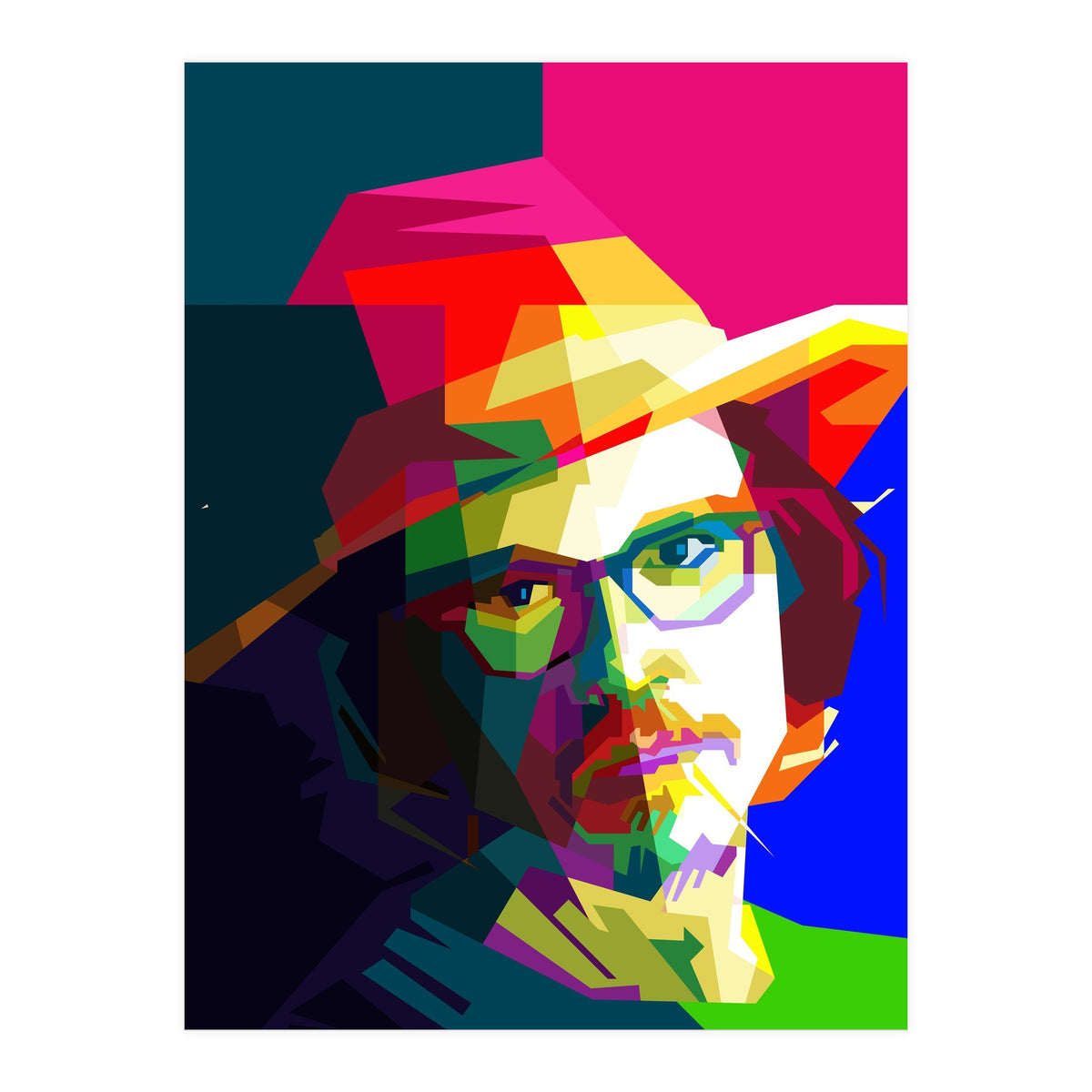 Johny Depp Hollywood Movies Pop Art WPAP (Print Only)