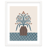 Earthy Modern Vase with Florals thumbnail