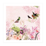 Hummingbirds in Flower Jungle  (Print Only) thumbnail