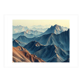 Hyper-Realistic Mountain Range Landscape Art (Print Only) thumbnail