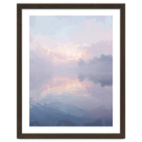 Ethereal Misty Lakeside at Dawn