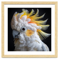 Beautiful Cockatoo Parrot Portrait Headshot